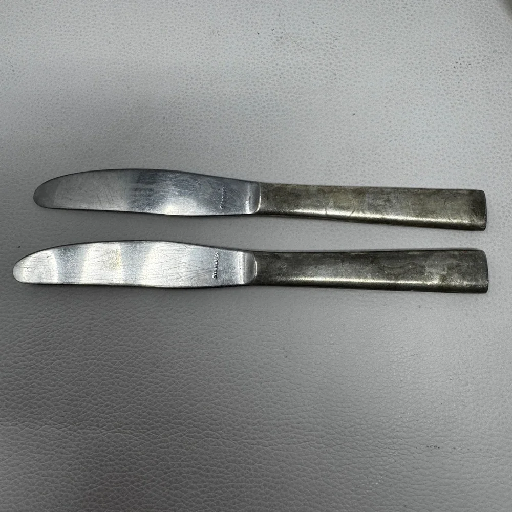 TWA Airline Flatware Lot 11 Oneida Intl Silver Co Forks Spoons Knives Vintage